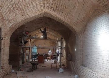 مرمت کاروانسرای تاریخی محمدآباد در بویین‌زهرا وارد مرحله جدیدی شد
