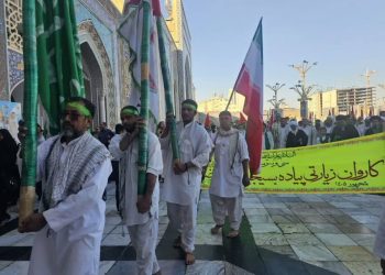 کاروان پیاده بیت‌الرضا از بافق به مشهد رسید