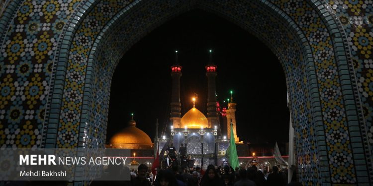 برگزاری مراسم عزاداری شب شهادت حضرت فاطمه معصومه (س)