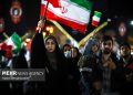 مردم بافق با شعار «لبیک سید مجتبی» به خیابان‌ها آمدند
