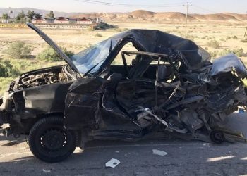 تصادف دلخراش ال۹۰ و سمند در بزرگراه رستگاری؛ دو نفر جان خود را از دست دادند