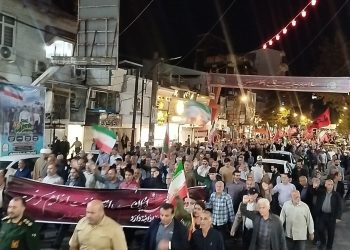دویست و سی و پنجمین تجمع مردم آستانه اشرفیه برگزار شد