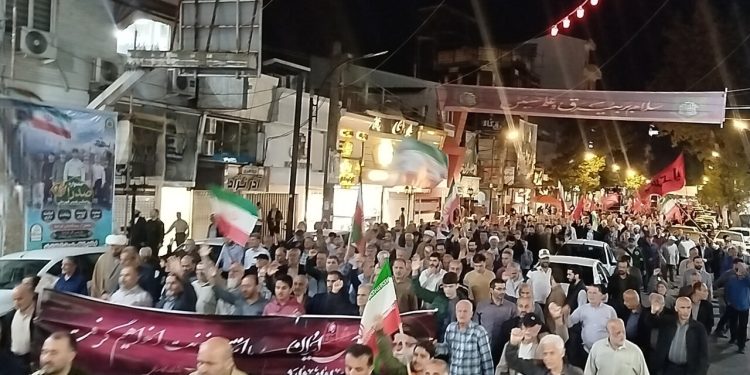دویست و سی و پنجمین تجمع مردم آستانه اشرفیه برگزار شد