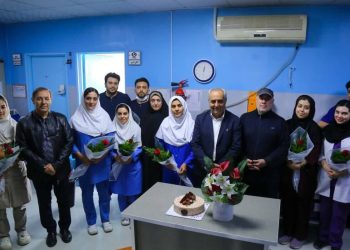 تجلیل استاندار آذربایجان‌شرقی از پرستاران بیمارستان شهید مدنی تبریز